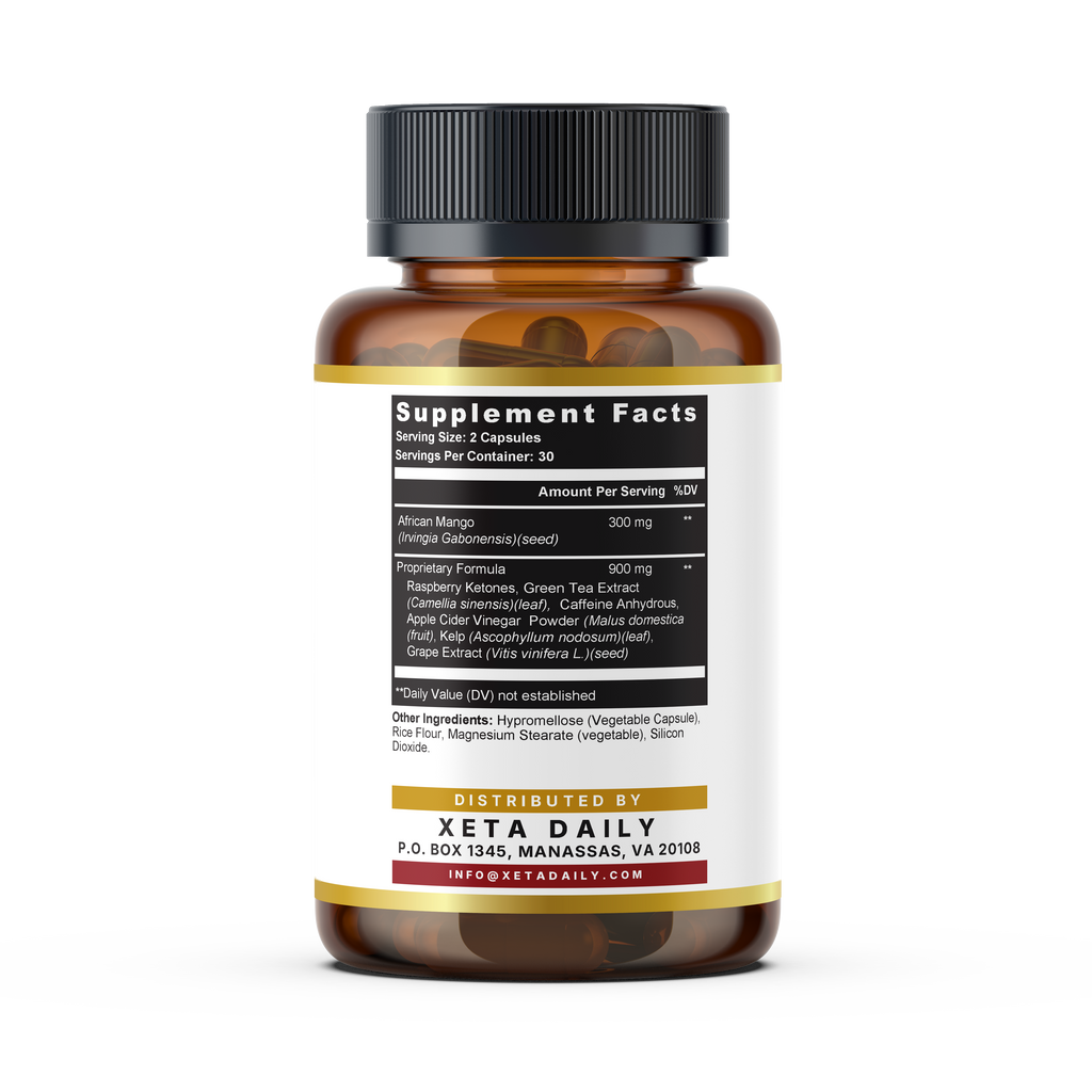 African Mango Ultra Advanced 7-in-1 Ultra Complex Weight Loss Supplement Metabolism Booster Diet Pills 60 CT
