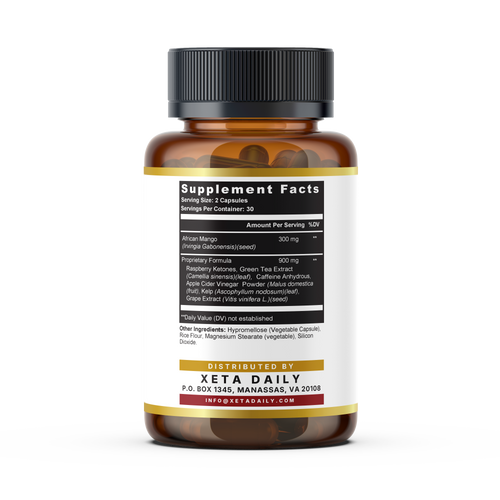 African Mango Ultra Advanced 7-in-1 Ultra Complex Weight Loss Supplement Metabolism Booster Diet Pills 60 CT