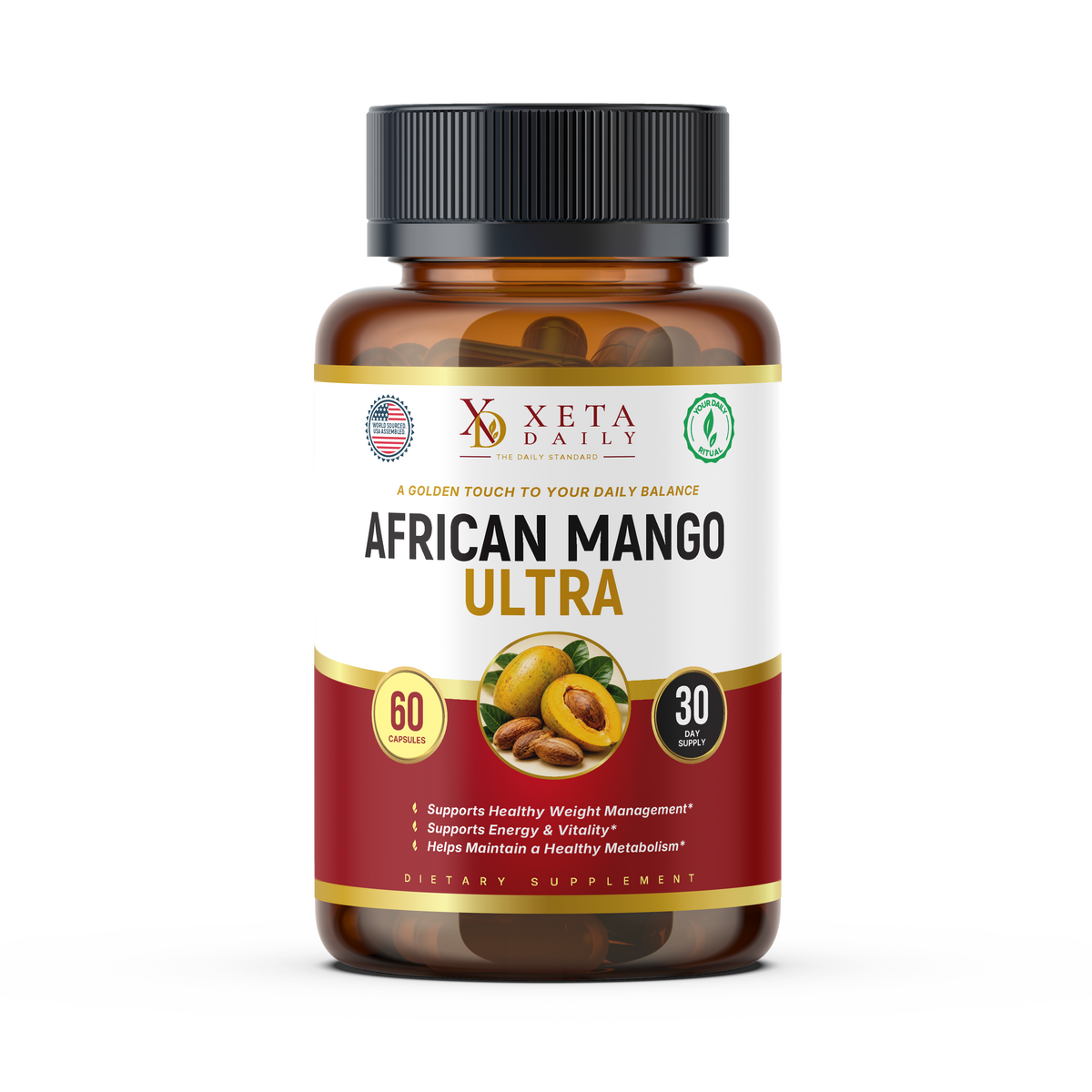 African Mango Ultra Advanced 7-in-1 Ultra Complex Weight Loss Supplement Metabolism Booster Diet Pills 60 CT