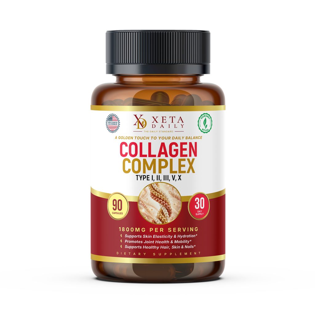 Multi Collagen Complex 1800mg – Skin Elasticity, Hydration & Joint Mobility (90 Capsules)