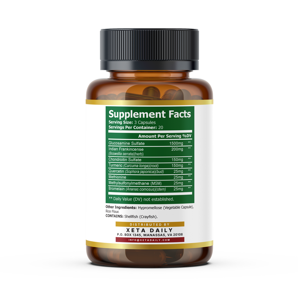 Ultra Joint Flex 2100mg – Glucosamine, Chondroitin, MSM & Turmeric (60 Capsules)