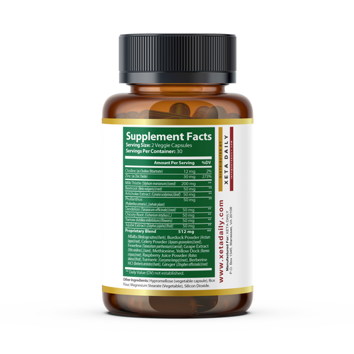 Advanced Liver Cleanse & Detox Complex with Milk Thistle, Berberine & Ginger