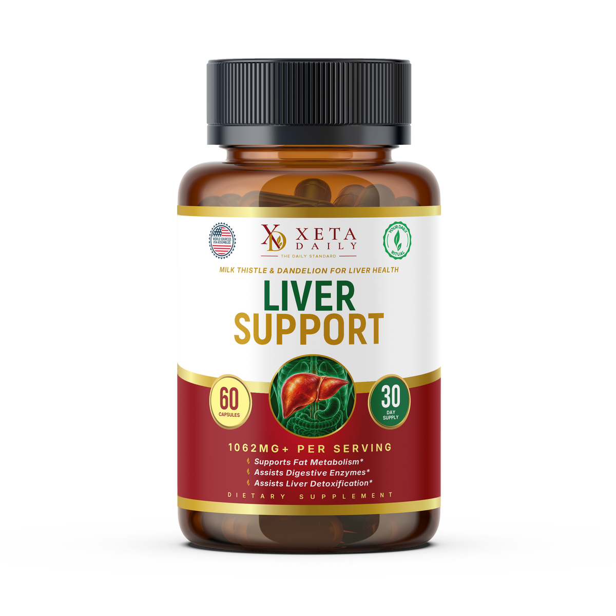 Advanced Liver Cleanse & Detox Complex with Milk Thistle, Berberine & Ginger
