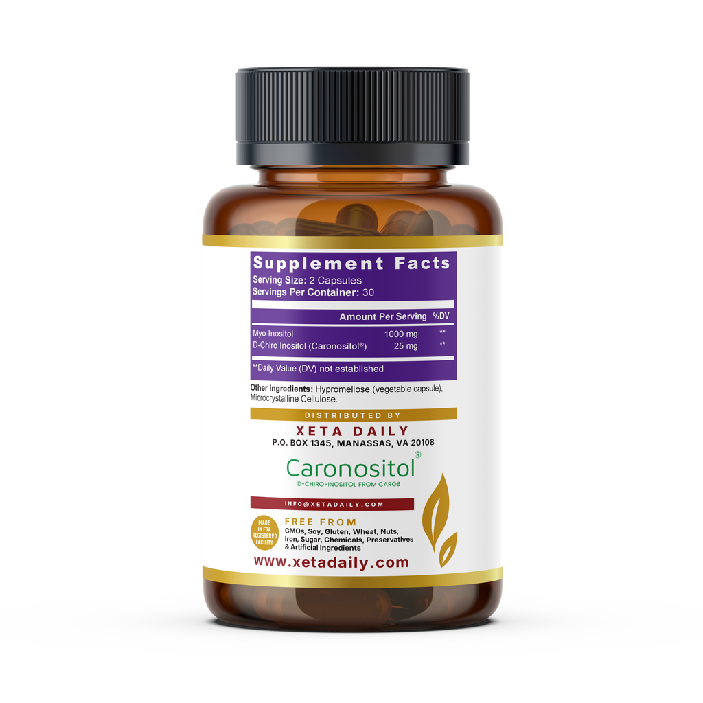 Myo-Inositol & D-Chiro Inositol Plus 1025mg | Women's Hormone Balance Support with Caronositol®