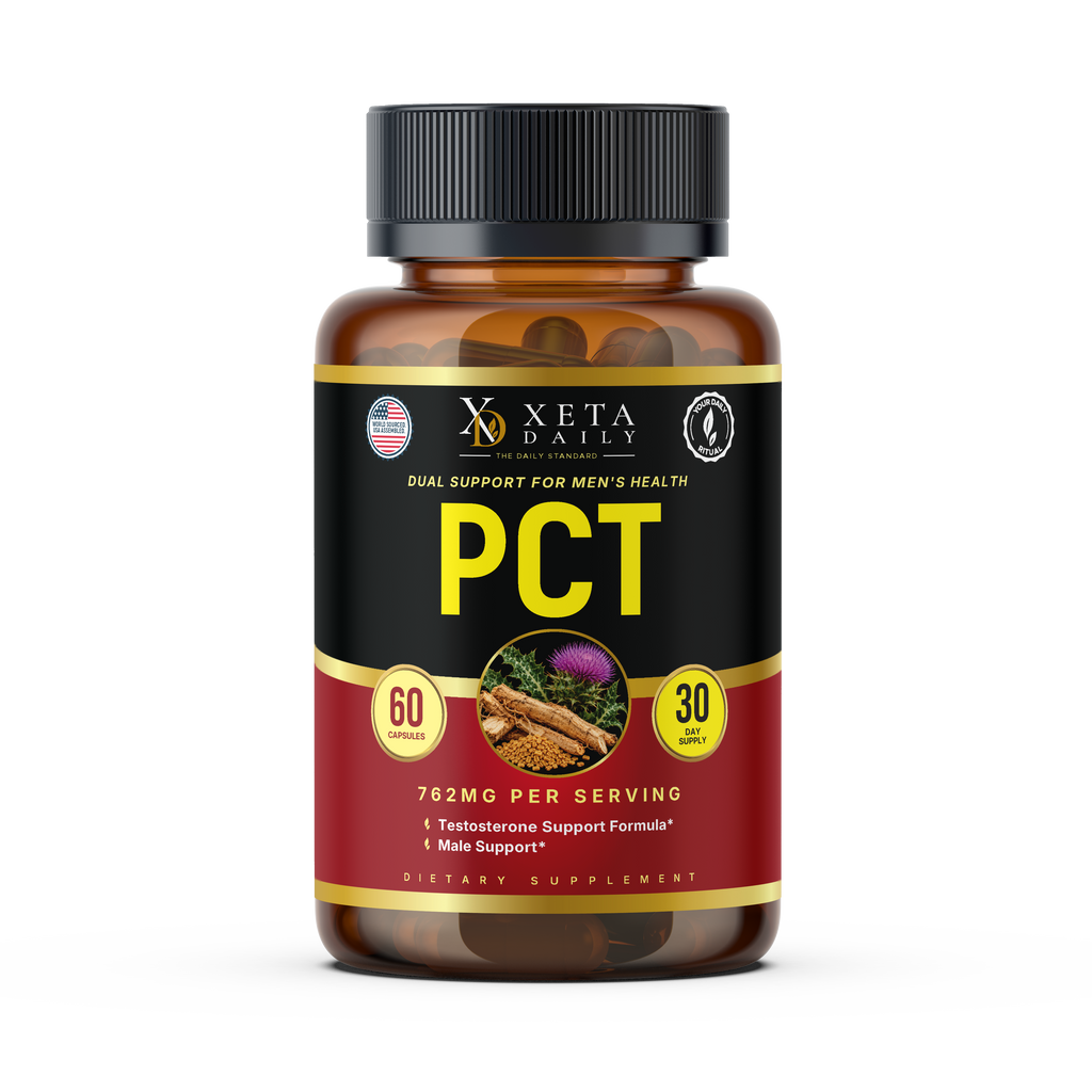Natural Testosterone Support & Estrogen Balance Men's PCT – High Potency 762mg Liver Recovery Formula