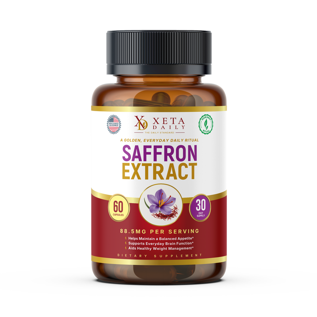 Pure Saffron Extract 88.5mg – 60 Veggie Capsules – Mood, Appetite & Eye Health Support – Non-GMO, Gluten-Free Daily Herbal Supplement